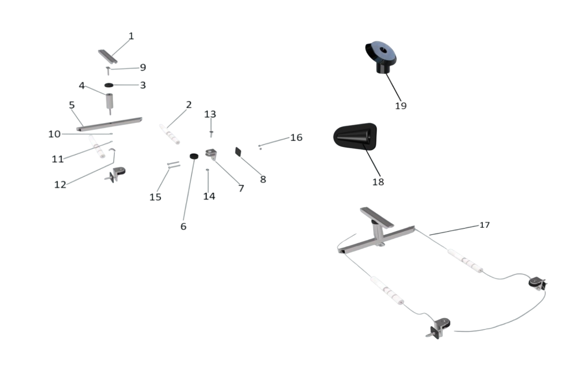 Falcon Racing bow coxswain system for coxed four