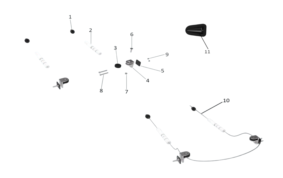 Falcon Racing stern coxswain system for eight